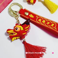 Móc Khóa Rồng Lửa TẾT Tua Rua