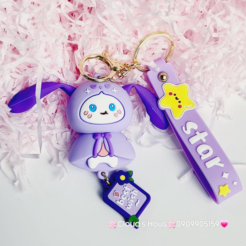 Móc khóa Điều ước Best wish Star