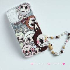 Case Ốp điện thoại iPhone Labubu Version 1 Ánh Lông Vũ Bạc Hologram iPhone 7+/8+/X/XSM/11/12/13/14/15/Plus/Pro/Promax