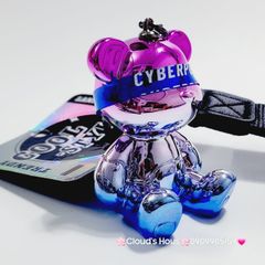 Móc Khóa Gấu BearBrick Ngồi Sứ Ngầu Cyberpunk Explore Future