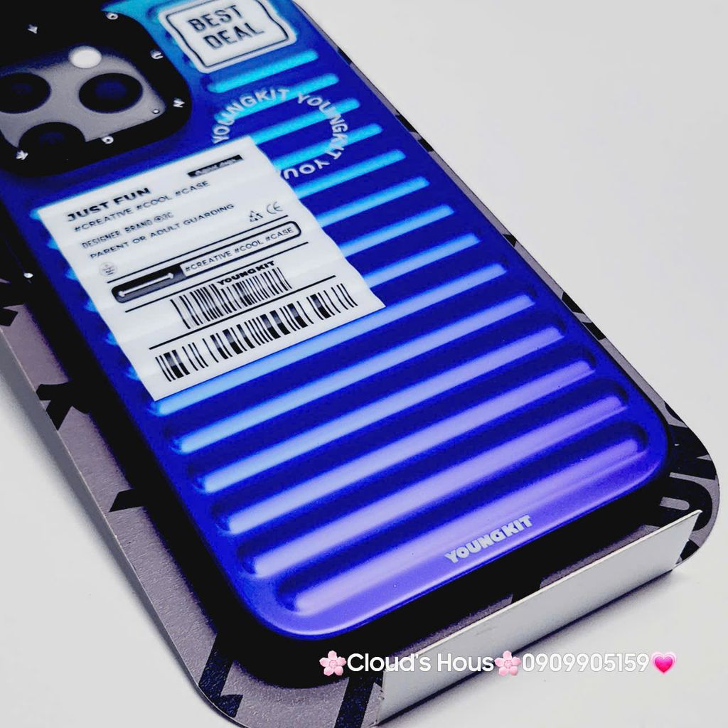 Case Ốp điện thoại iPhone Nhám Sọc ngang Hologram Youngkit chính hãng  iPhone 14/15/Pro/Promax