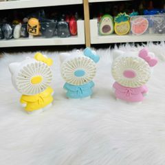 Mini Fan - Quạt Cầm Tay Hello Kitty Mặc Váy siêu kute