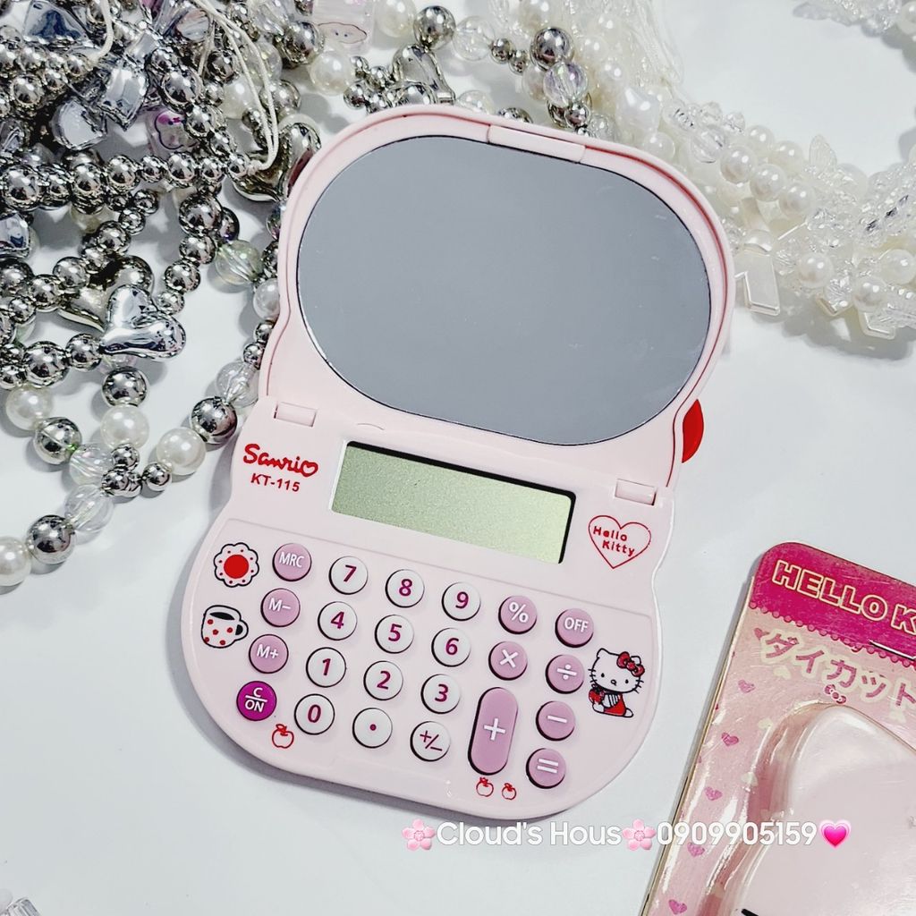 Máy Tính Hello Kitty Kèm Gương KT-115