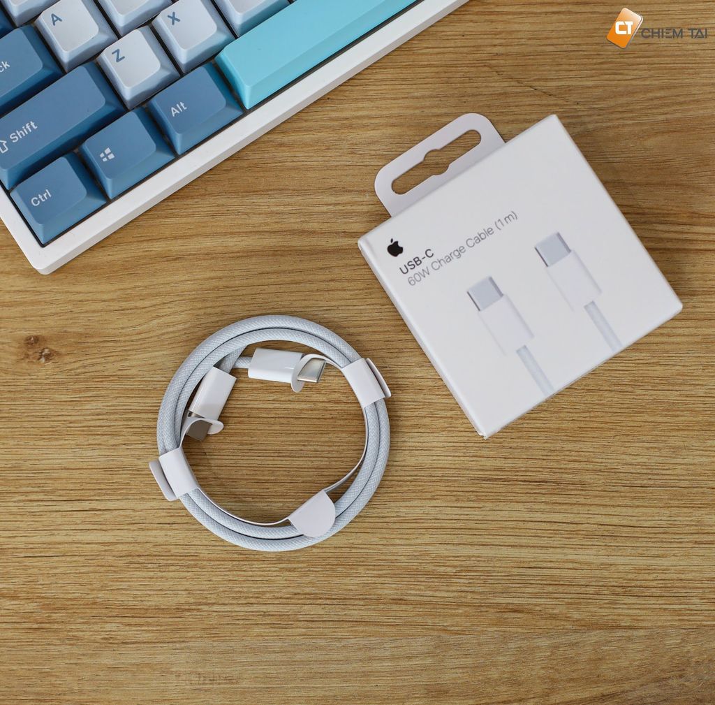 Cáp sạc USB-C iPhone 15/Pro/Promax 60W 1m TypeC-TypeC