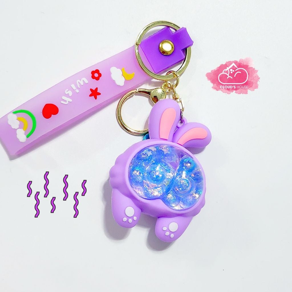 Móc khóa Cái mông Con thú Hologram