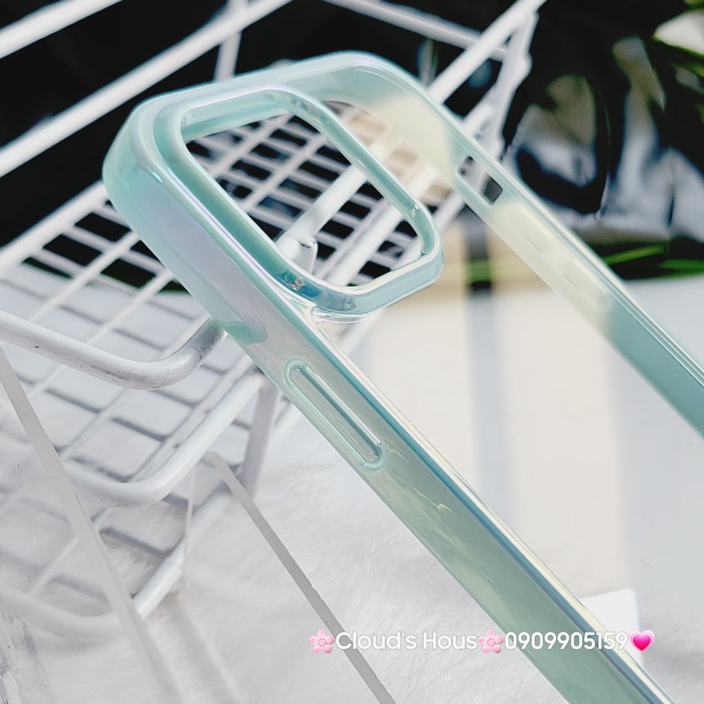 Case Ốp điện thoại iPhone X&M Trong viền hologram bóng iPhone 14Promax/ 15Promax (5 mẫu)