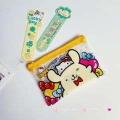 BÓP Ví Mini Trong Suốt In Hình Kute Sanrio Chính Hãng