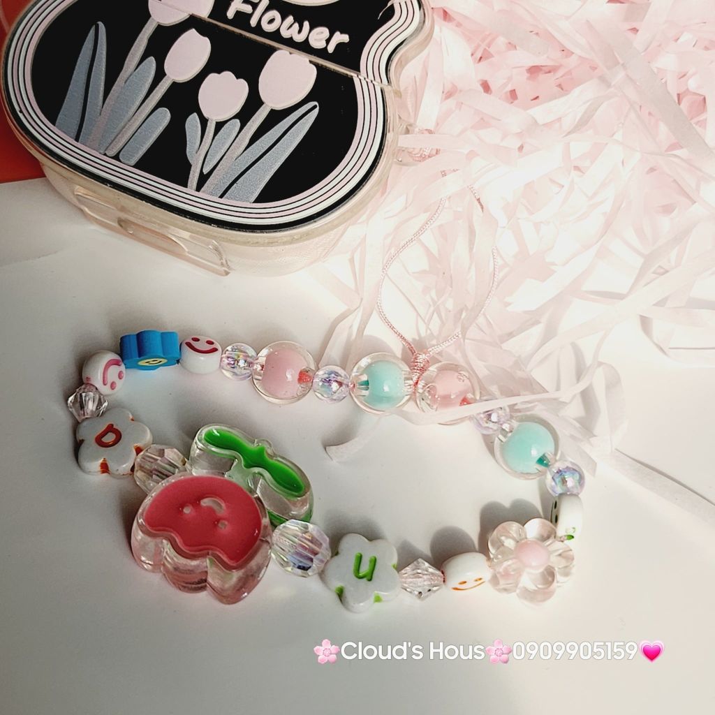 Cover Case Vỏ bảo vệ Airpod Hoa Tulip tráng gương có vòng Airpod 1/2/3/Pro/Pro2