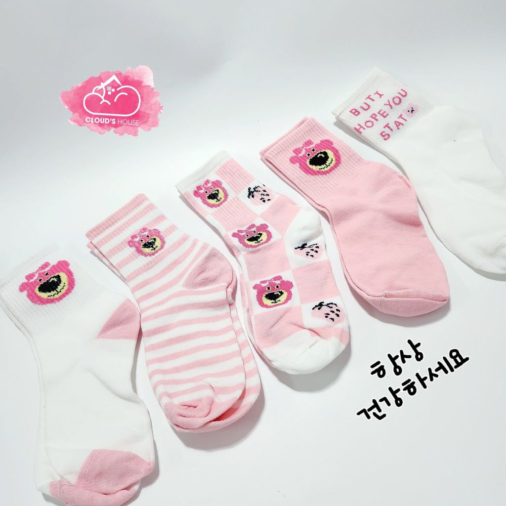 Tất vớ Gấu hồng Lotso