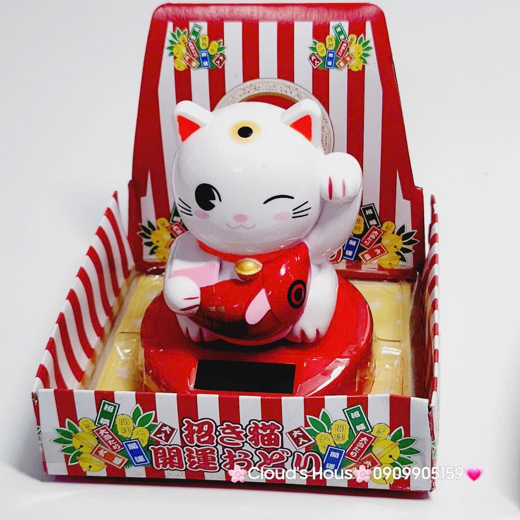 MÈO THẦN TÀI Đeo Yếm Có Chuông - Mèo May Mắn - TẾT