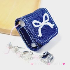 Cover Case Vỏ bảo vệ Airpod Túi Vải Jeans Nơ Airpod 1/2/3/Pro/Pro2