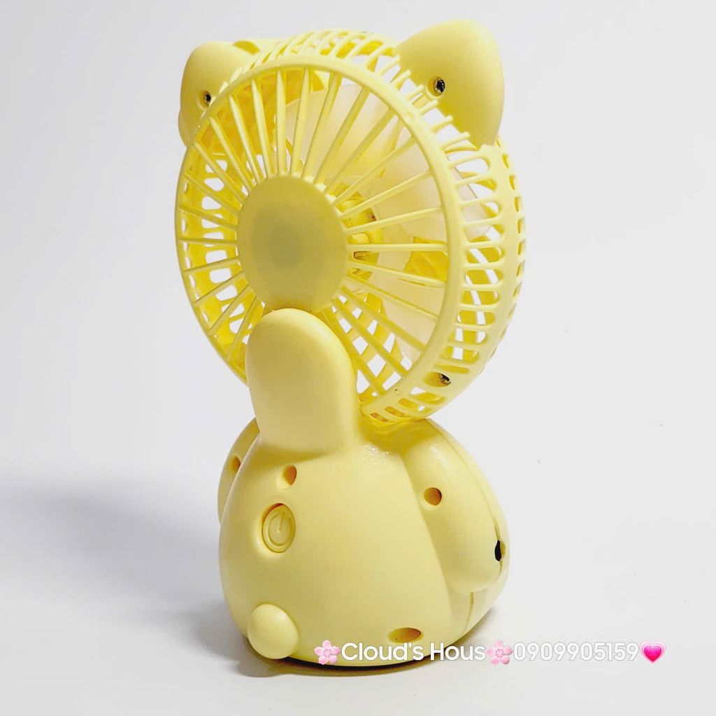 Mini Fan - Quạt Cầm Tay - Để Bàn Hello Kitty Ngồi (nhiều màu)