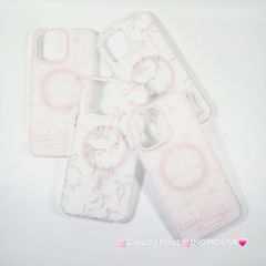 Case Ốp điện thoại iPhone Magsafe Nền Hồng Nơ Hồng Girl's Favorite Bow ZoozooCase iPhone 12/13/14/15/16/Pro/Promax