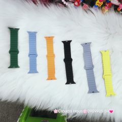 Dây Apple Watch Silicone Basic Chống bẩn Hai màu có nam châm siêu xịn