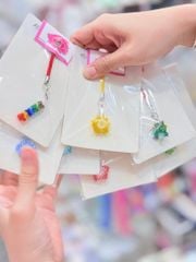 Móc Treo điện thoại đá pha lê, kết cườm Đài Loan ( TAIWAN)