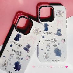 Case Ốp điện thoại iPhone Gấu Mèo Chó Nền Trắng Hologram Music sing a Song iPhone 11/12/13/14/15/Pro/Promax