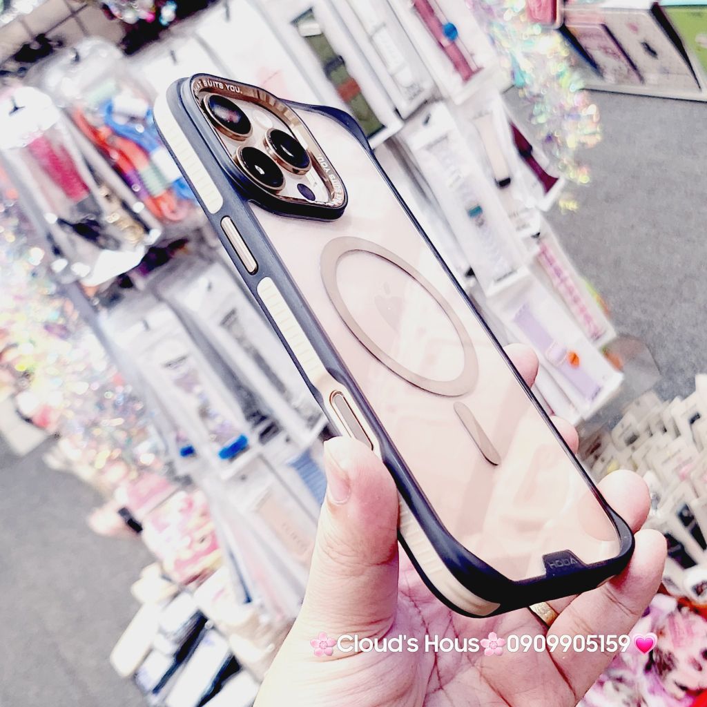 Case Ốp điện thoại iPhone Ốp Hoda Multicolor hỗ trợ sạc không dây cao cấp chính hãng cho 16 Pro, 16 Pro Max