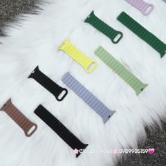 Dây Apple Watch Silicone Basic Chống bẩn Hai màu có nam châm siêu xịn