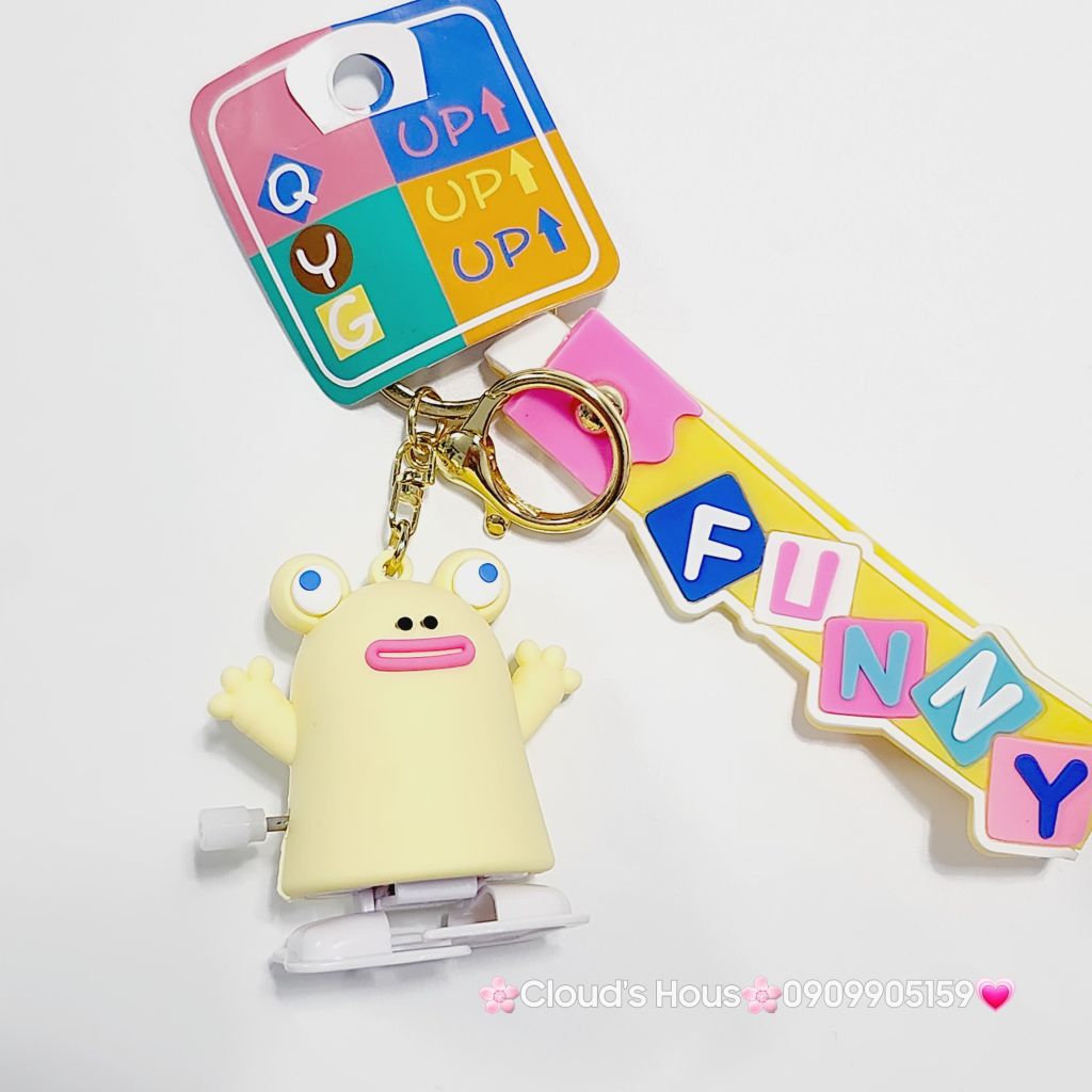 Móc Khóa Đồ Chơi Con Ếch Hài Bựa Funny
