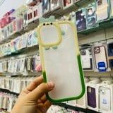 CASE iPhone TRONG VIỀN MÀU OMBRE CAMERA CÀI NƠ ( viền thẳng)
