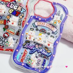 Case Ốp điện thoại iPhone Mèo Hologram icon nổi Phao chống Shock iPhone 11/12/13/14/15/Pro/Promax - TẾT