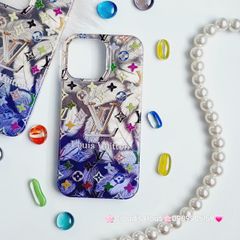 Case Ốp điện thoại iPhone LV ombre hai màu ánh xà cừ iPhone 11/12/13/14/15/Pro/Promax
