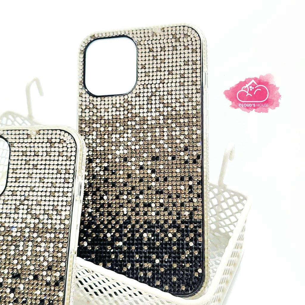 Case Ốp điện thoại iPhone Đính đá Ombre Bling bling sang chảnh iPhone 11/12/13/14/Pro/Promax