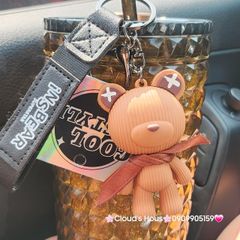 Móc Khóa Gấu Sọc Đeo Khăn InsBear
