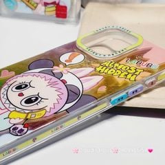 Case Ốp điện thoại iPhone Likgus Labubu Hồng Hologram iPhone 12/13/14/15/Pro/Promax