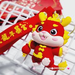 Móc Khóa Rồng Võ Sư Đỏ & Hồng - TẾT