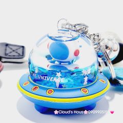 Móc khóa Tàu Phi Hành gia Bling bling nước The Universe
