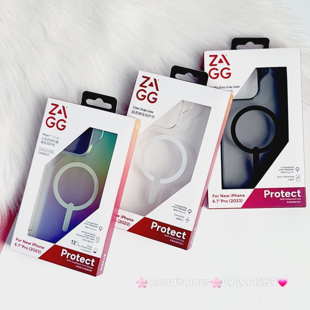 Case Ốp điện thoại iPhone ZAGG Chính hãng Trong Magsafe iPhone 15Promax