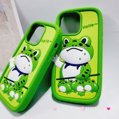 Case Ốp điện thoại iPhone Ếch xanh cầm gậy Hello Su dẻo iPhone 11/12/13/14/15/Plus/Pro/Promax