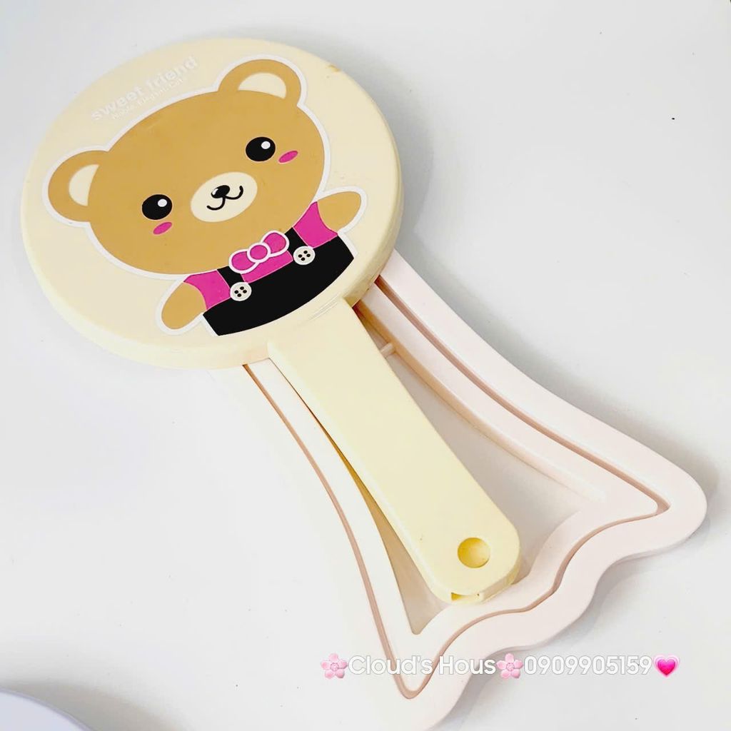 Gương Để Bàn - Cầm Tay Kèm Lược