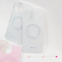 Case Ốp điện thoại iPhone Trong Crytal Magsafe Xanh Mint Pastel Case iPhone 12/13/14/15/16/Pro/Promax