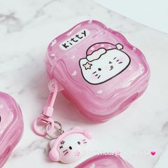 Cover Case Vỏ bảo vệ Airpod Mèo Kitty phao gợn sóng phao gợn sóng Airpod 1/2/3/Pro/Pro2