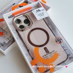 Case Ốp điện thoại iPhone HD CASE CHỐNG DỰNG LƯNG NHÁM CAMERA Magsafe Trong Chống Shock iPhone 16Promax(LUXURY CASE)