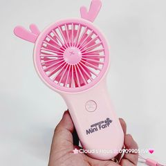 Mini Fan - Quạt Cầm Tay nhiều mẫu Sừng Siêu Kute ( nhiều màu)