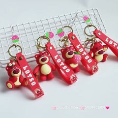 MÓC KHÓA GẤU DÂU LOTSO Mập Kute (4 mẫu)