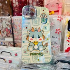 Case Ốp điện thoại iPhone Rồng kute nhám da Dragon Rich iPhone 12/13/14/15/Pro/Promax - TẾT