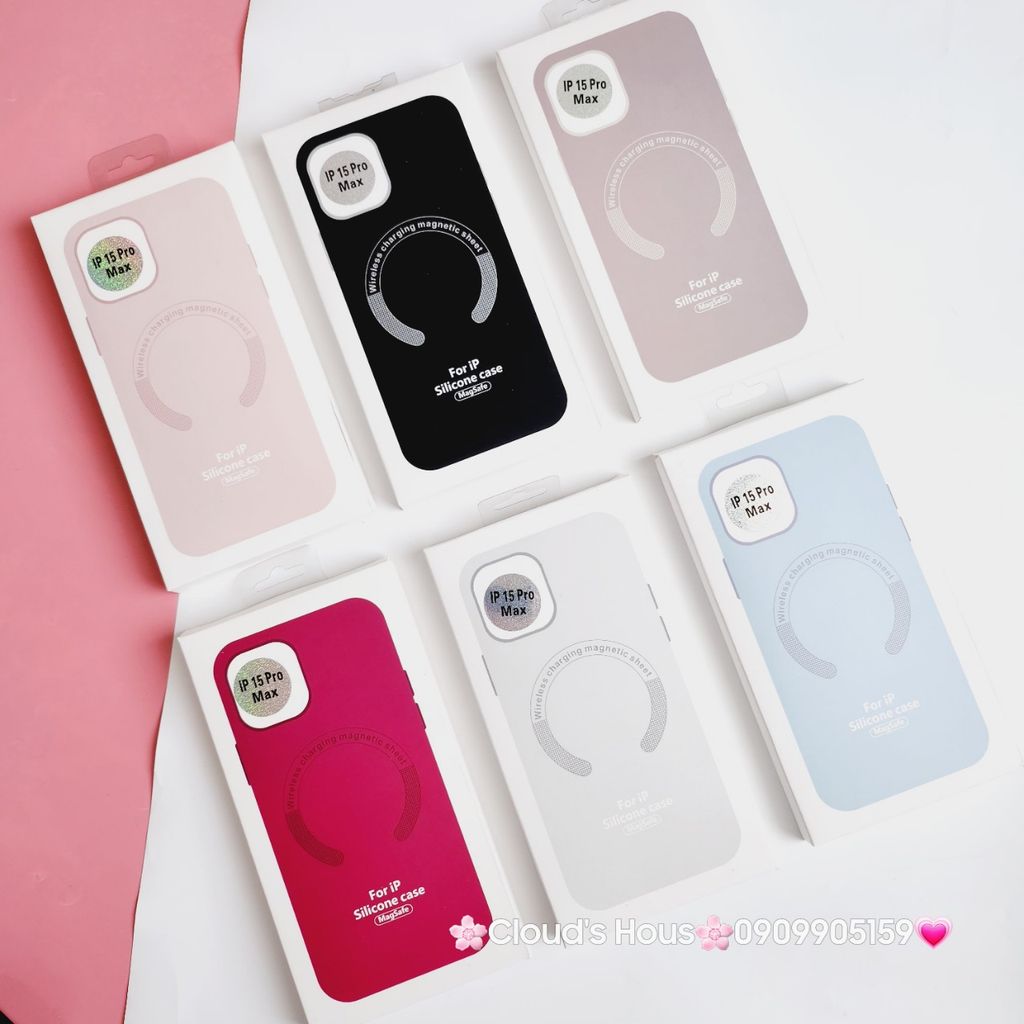 Case Ốp điện thoại iPhone Silicone Magsafe Basic iPhone 11/12/13/14/15/Plus/Pro/Promax