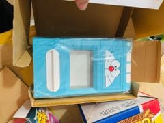 KÉT SẮT - Giả Máy Cắt Giấy Mini Doraemon Hello Kitty