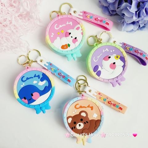 Bóp móc khóa Silicone Pop It Hình thú