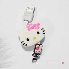 Cáp sạc rút gọn Hello Kitty USB-Lightning