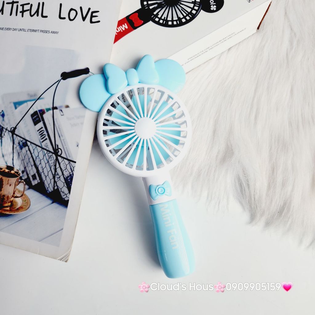 Mini Fan - Quạt Cầm Tay Mickey ( 5 màu)
