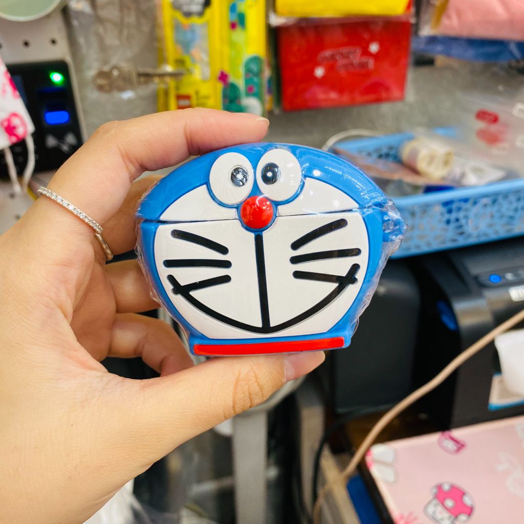 Cover Case Vỏ bảo vệ Airpod SU DẺO MÈO Doraemon Airpod 1/2/3/Pro/Pro2