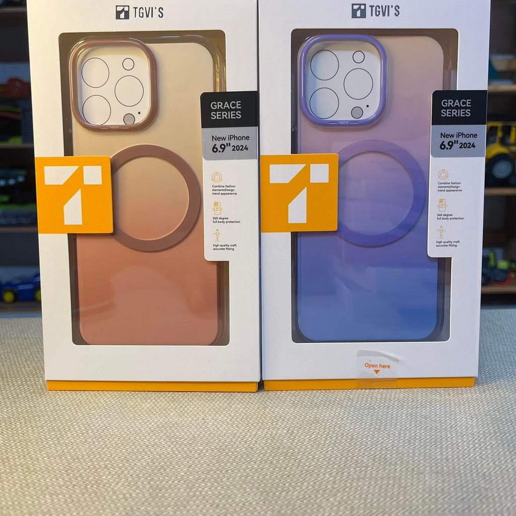 Case Ốp điện thoại iPhone TGVI'S Magsafe Trong Nhám Hologram iPhone 16/Pro/Promax