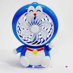 Mini Fan - Quạt Cầm Tay - Để Bàn Doraemon Mập Ngồi