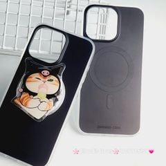 Case Ốp điện thoại iPhone Trong Nhám Magsafe Đen Zoozoo Case iPhone 12/13/14/15/Pro/Promax