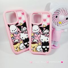Case Ốp điện thoại iPhone SANIRO xanh Su dẻo 3D Nổi iPhone 11/12/13/14/15/Plus/Pro/Promax
